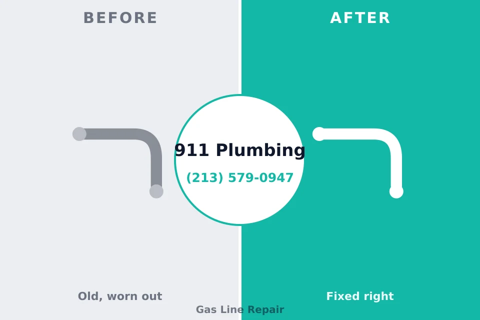 Before and after: plumbing repair Slippery Rock, PA